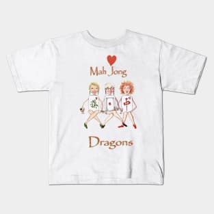 Mah Jong Dragons Kids T-Shirt